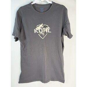 Kuhl Gray Wildfibre Organic Cotton Tshirt Medium Tall Fit Outdoor Hiking
